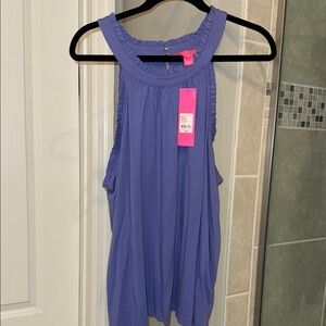 Lilly Pulitzer Jerrica Tank Top Aurora Purple New with Tags